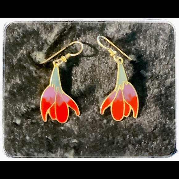 Laurel Burch Freesia Earrings. - Picture 2 of 6